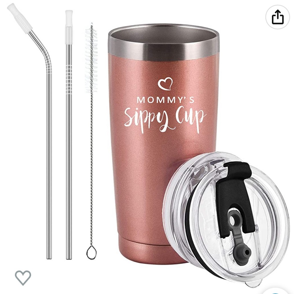 Mommy's Sippy Cup Travel Tumbler with Lids NWT